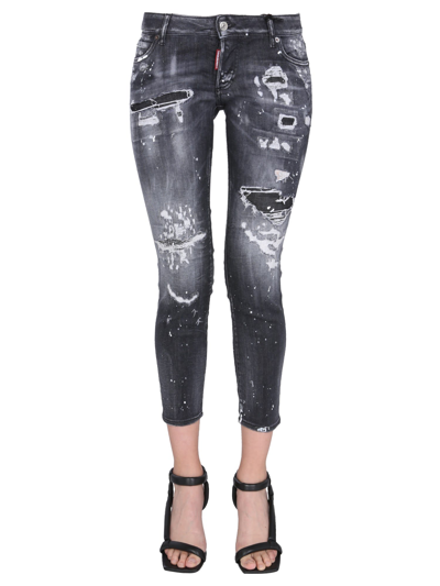 Shop Dsquared2 Jennifer Fit Jeans In Nero