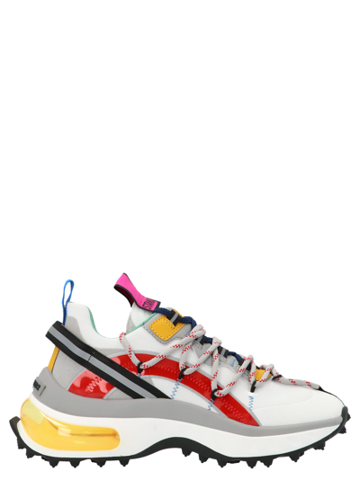 Shop Dsquared2 Running Shoes In White/red