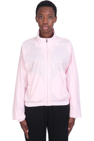 Shop Givenchy Casual Jacket In Rose-pink Polyamide
