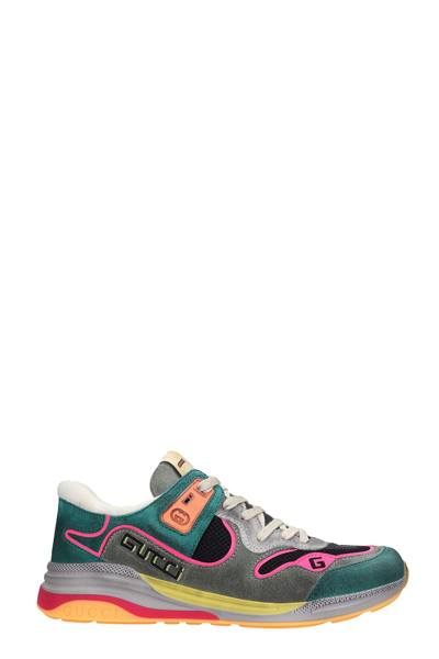Shop Gucci Sneakers In Grey Suede
