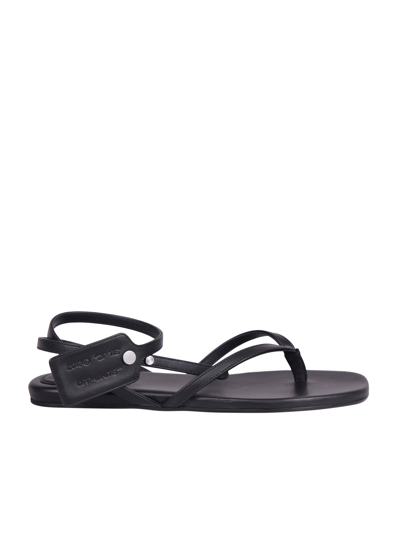 Shop Off-white Black Sandals