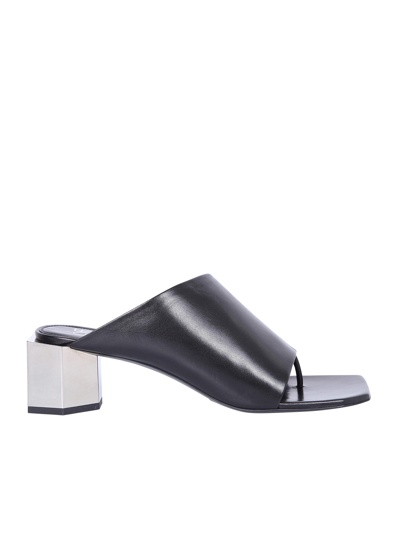 Off-white Hexnut Mules In Black In Black