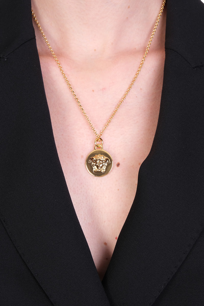 Shop Versace Jewelry In Gold Brass