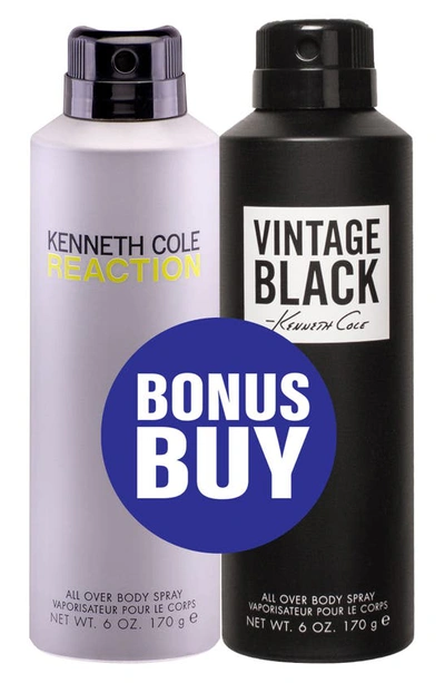 Shop Kenneth Cole Body Spray Duo In Reaction/vintage Black