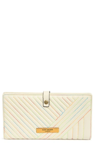 Shop Kurt Geiger Soft Leather Wallet In Open White