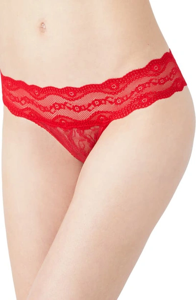 Shop B.tempt'd By Wacoal 'lace Kiss' Thong In Crimson Red