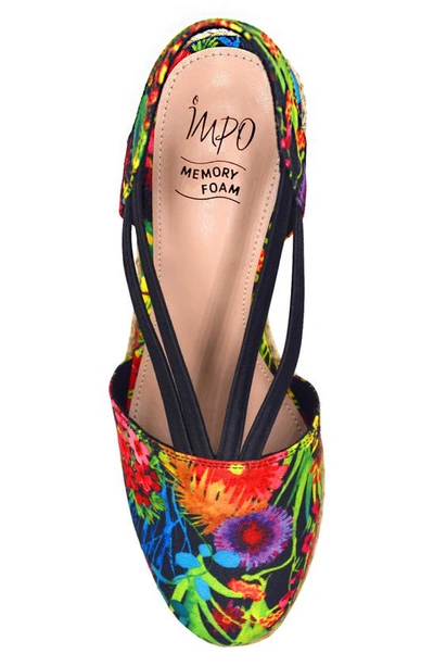 Shop Impo Taedra Stretch Espadrille Platform Wedge Sandal In Tropical Multi