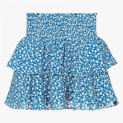 Shop Nik & Nik Girls Teen Blue Floral Skirt
