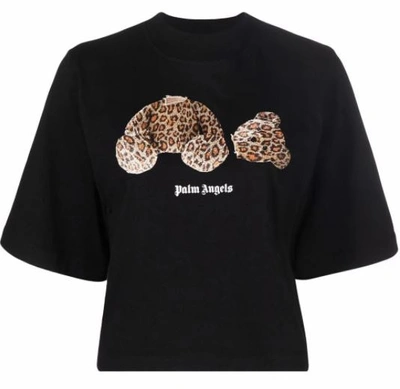 Shop Palm Angels T-shirts And Polos In Black Brown