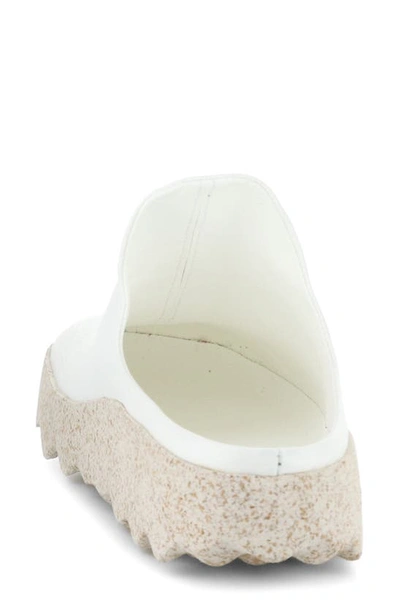 Shop Asportuguesas By Fly London Clay Sneaker Mule In 000 White/ Nat Corn Biofiber
