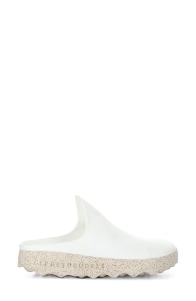 Shop Asportuguesas By Fly London Clay Sneaker Mule In 000 White/ Nat Corn Biofiber