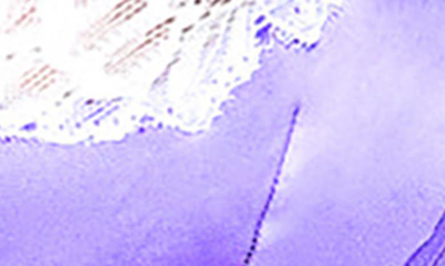 Shop Roma Confidential Lace Trim Satin Underwire Bra & Thong Set In Lavender