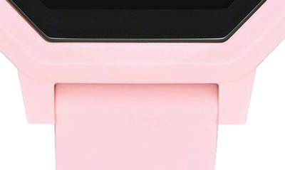 Shop Nixon Siren Digital Recycled Plastic Strap Watch, 36mm In Pale Pink