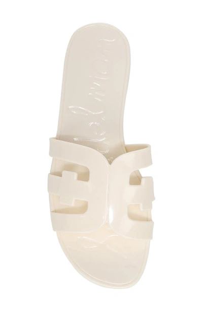 Shop Sam Edelman Bay Jelly Slide Sandal In Modern Ivory