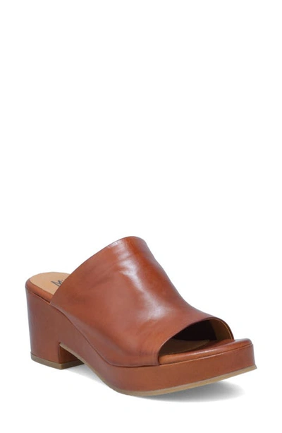 Shop Miz Mooz Gwen Platform Sandal In Brandy