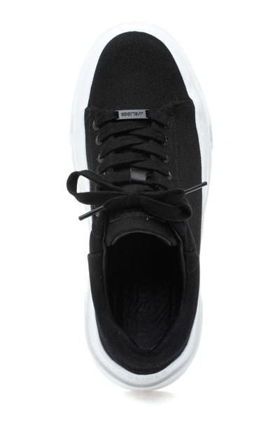 Shop J/slides Amanda Platform Sneaker In Black Canvas