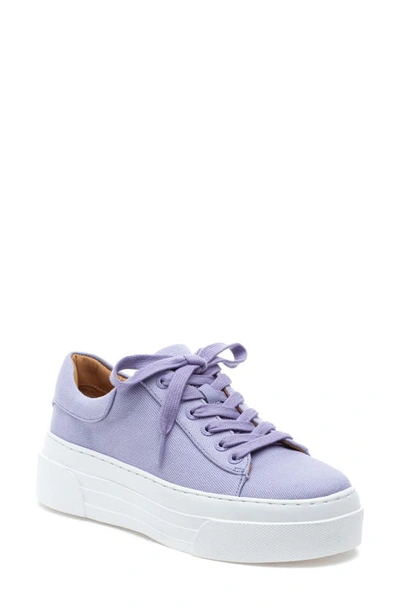 Shop J/slides Amanda Platform Sneaker In Lilac Canvas