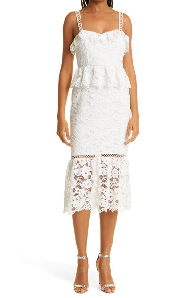 Shop Likely Likley Leigh Embroidered Lace Dress In White