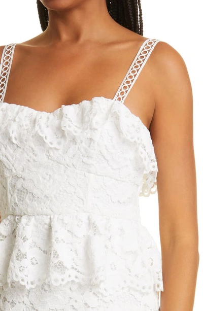 Shop Likely Likley Leigh Embroidered Lace Dress In White
