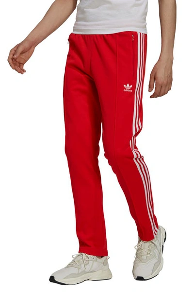 Shop Adidas Originals Originals Beckenbauer Track Pants In Red