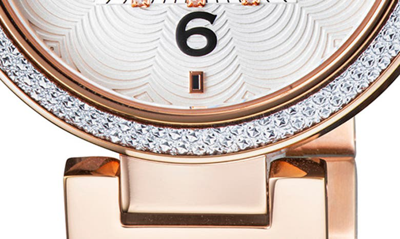 Shop Gv2 Piemonte Rose Gold Diamond Bracelet Watch, 37mm In Ip Rose Gold