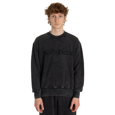 Shop Aries No Problemo Sweatshirt In Black