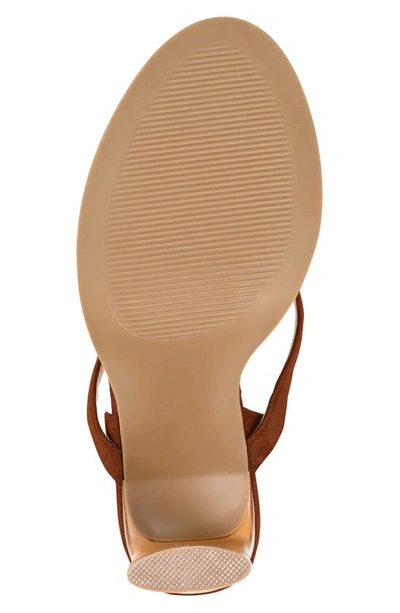 Journee Collection Women's Adalee Tie-up Sandals In Brown