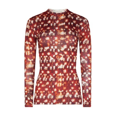 Shop Christoph Rumpf Red Top In Red Dots