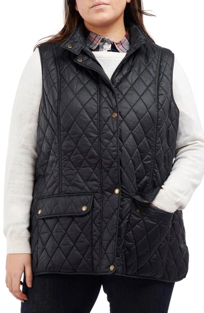 Barbour Otterburn Quilted Padded Shell Vest In Black