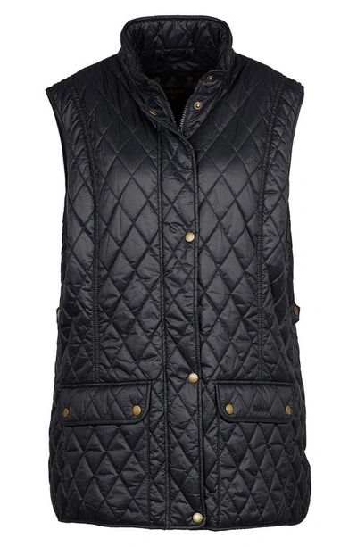 Barbour Otterburn Quilted Padded Shell Vest In Black