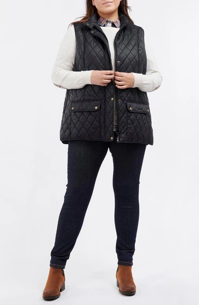 Barbour Otterburn Quilted Padded Shell Vest In Black