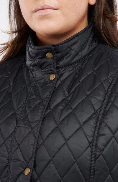 Barbour Otterburn Quilted Padded Shell Vest In Black