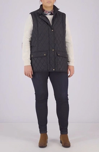 Barbour Otterburn Quilted Padded Shell Vest In Black