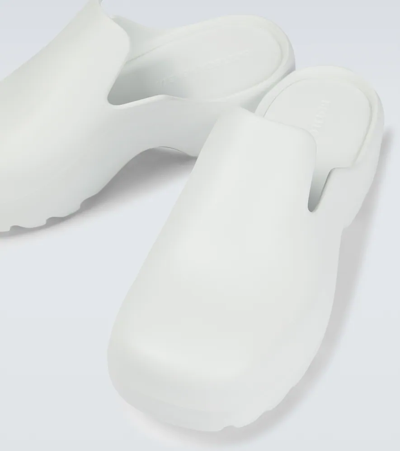 Shop Bottega Veneta Flash Rubber Sandals In White