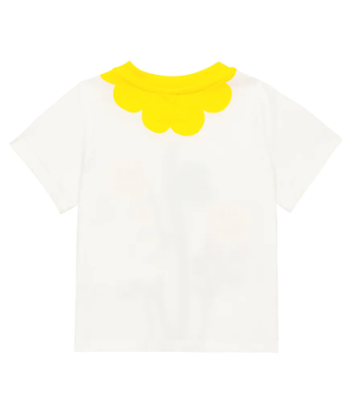 Shop Stella Mccartney Baby Printed Cotton T-shirt In Bianco/multicolor