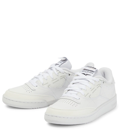 Maison Margiela X Reebok Club C Memory Of Leather Sneakers In White |  ModeSens