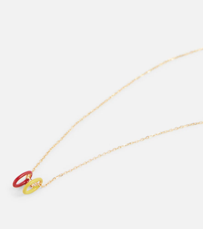 Persée 18kt Gold Necklace With Enamel In Gold