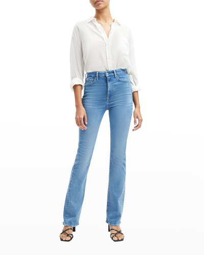 Shop 7 For All Mankind Ultra High Rise Skinny Bootcut Jeans In Lily