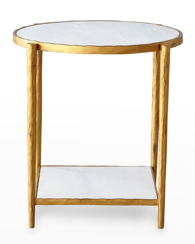 Global Views Circle Square Side Table