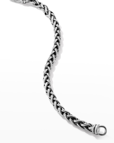 Shop David Yurman Men's Sterling Silver Wheat Chain Bracelet, 6mm