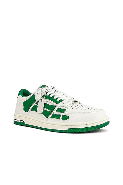Shop Amiri Skel Top Low Top Sneaker In White & Green