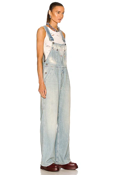Shop R13 Damon Overall In Toni Blue