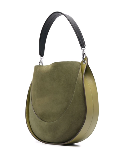 Shop Proenza Schouler Arch Suede Shoulder Bag In Green
