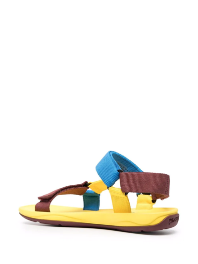 Camper Strap-detail Open-toe Sandals In Blue