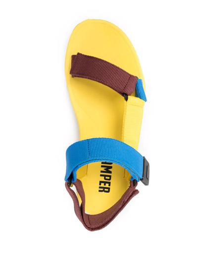 Camper Strap-detail Open-toe Sandals In Blue