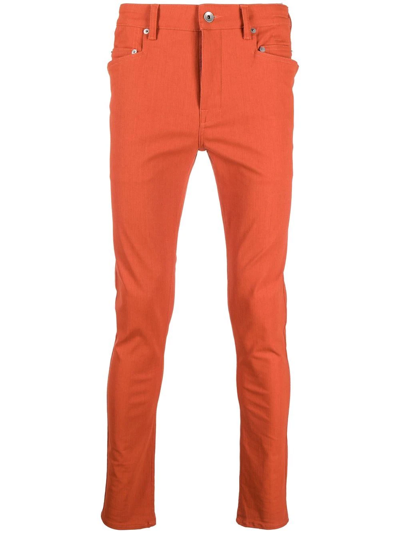 Rick Owens Drkshdw Tassel-detail Skinny Jeans In Orange | ModeSens