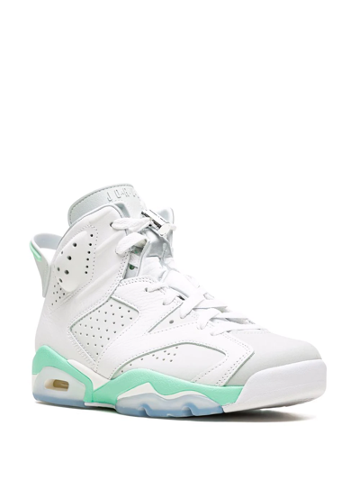 Jordan Air  6 Retro Pearl High Top Sneaker In White
