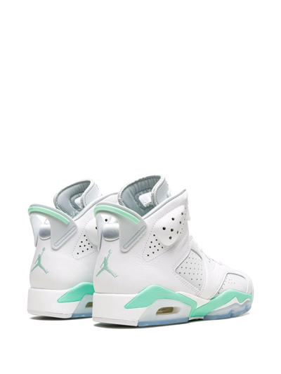 Jordan Air  6 Retro Pearl High Top Sneaker In White