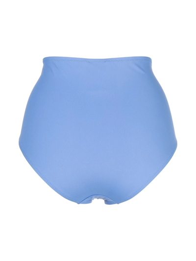 Evarae Milo High-waisted Bikini Bottom In Blau