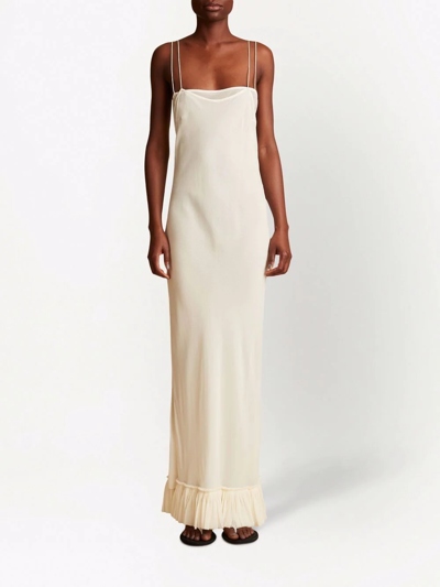 KHAITE ALIX SILK SLIP DRESS 